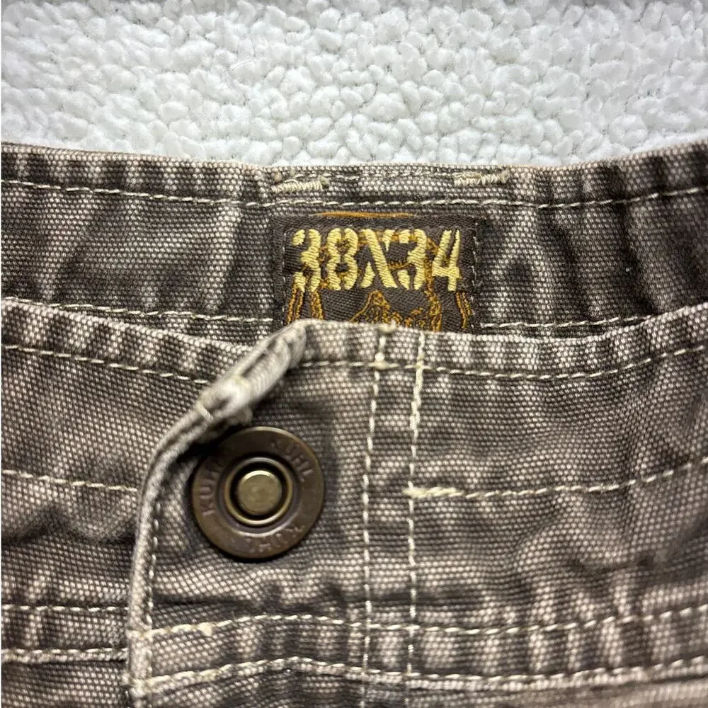 Kuhl Pants Mens 38x34 Brown Vintage Patina Dye Crag Series Hiking Outdoor